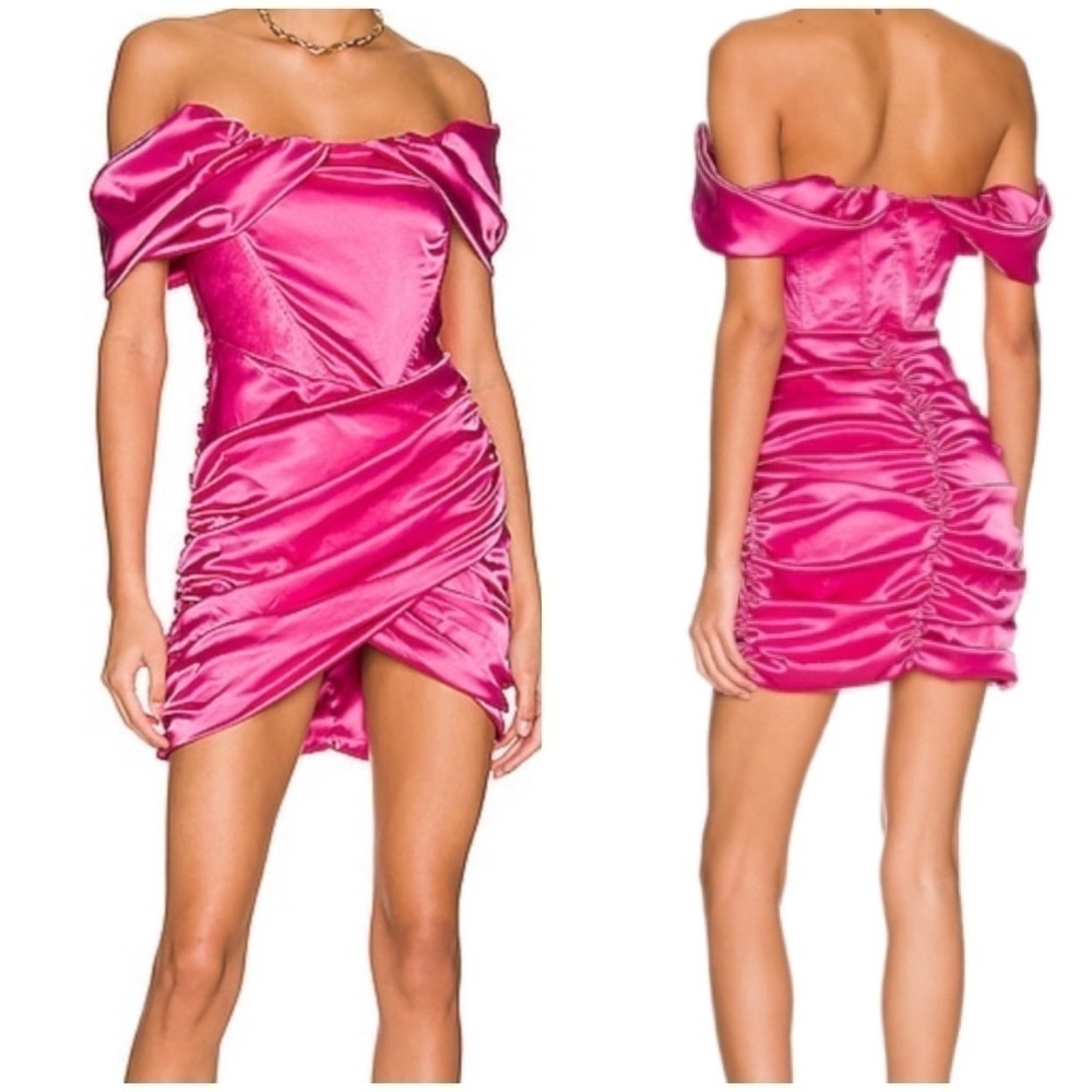 REVOLVE Superdown Aurora Corset Mini Dress In Magenta